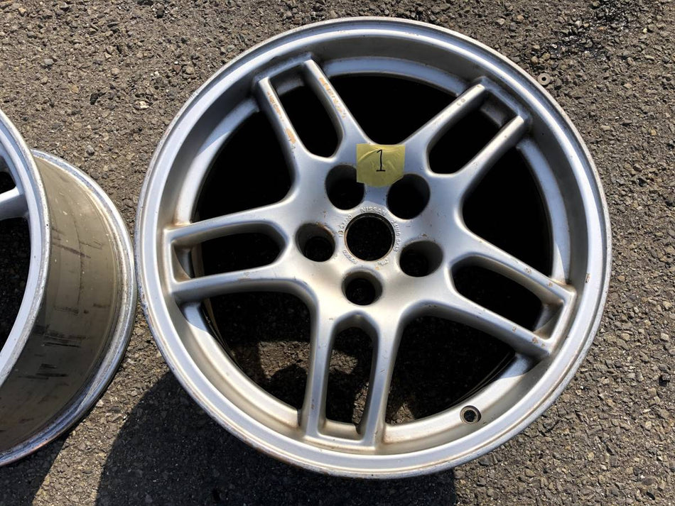 NISSAN SKYLINE R33 GTR GENUINE FORGED WHEELS PAIR