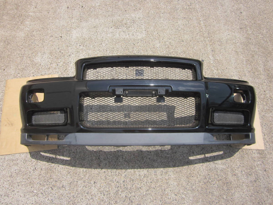 NISSAN SKYLINE R34 GTR GENUINE FRONT BUMPER &amp; LIP &amp; MESH