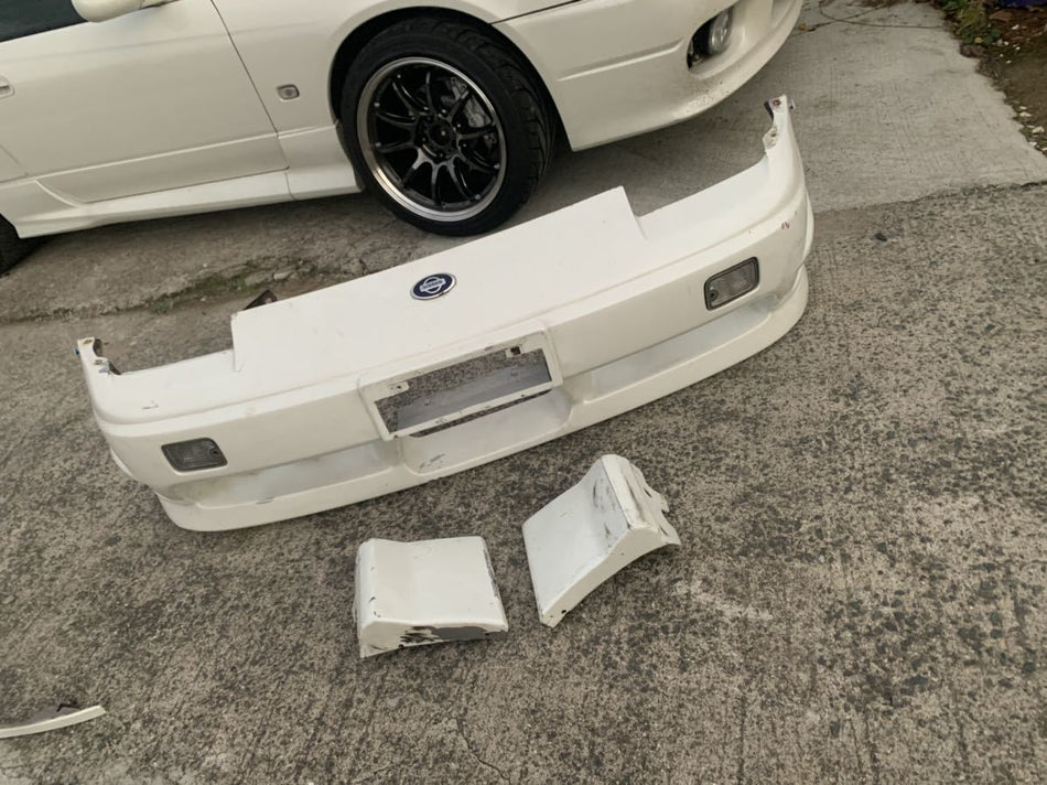 NISSAN 180SX S13 GENUINE JDM KOUKI TYPE-X FRONT BUMPER + EXTENSIONS