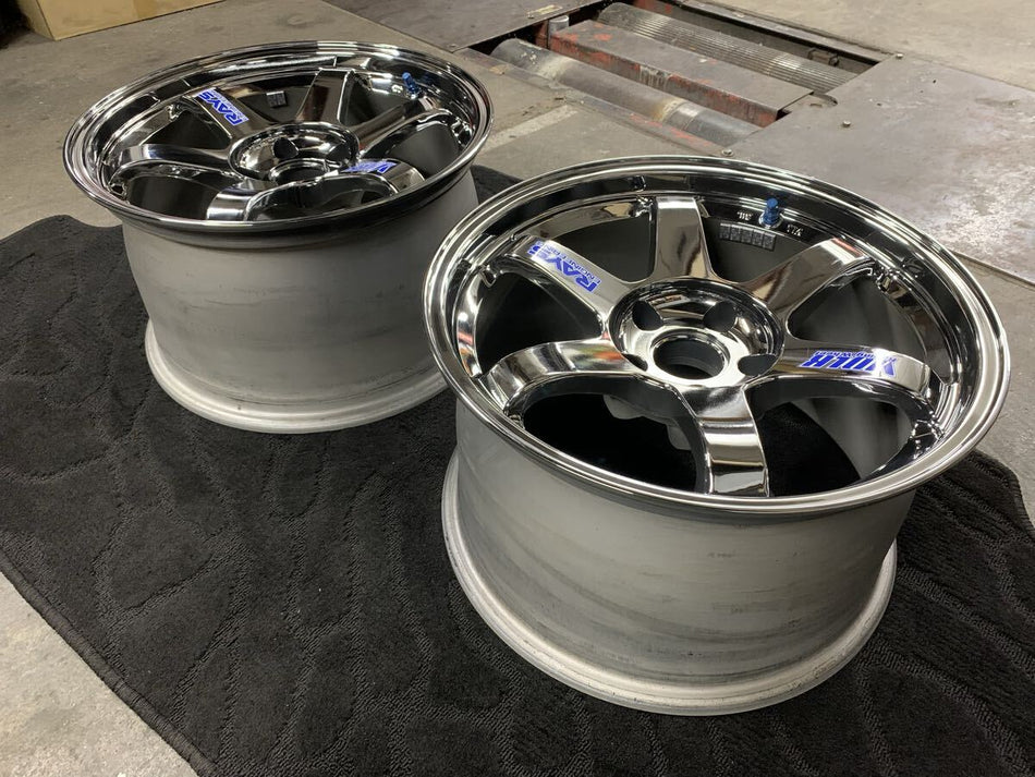 RAYS VOLK RACING TE37 GTR OG CHROME PAIR