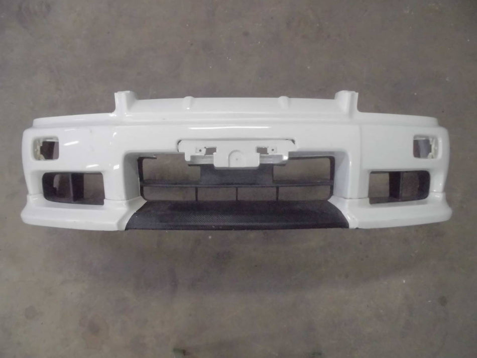 NISSAN SKYLINE R34 GT GENUINE FRONT BUMPER &amp; OPTIONAL AERO LIP