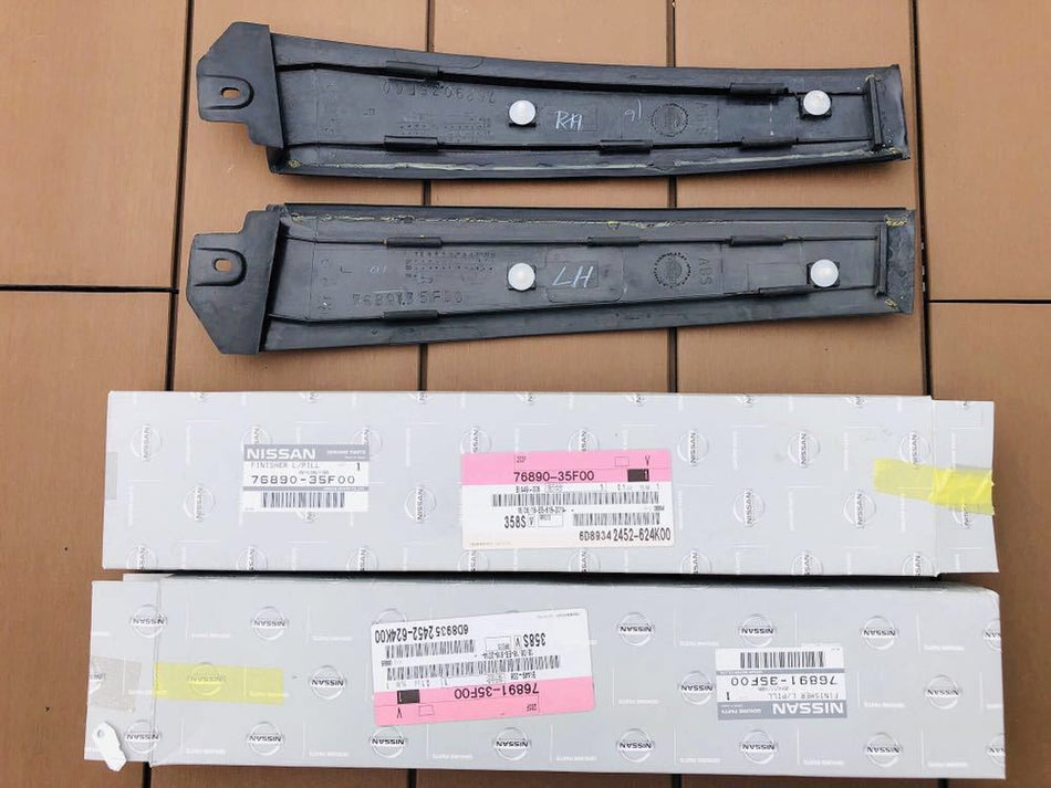 NISSAN 180SX S13 GENUINE NEW SIDE PILLAR COVERS