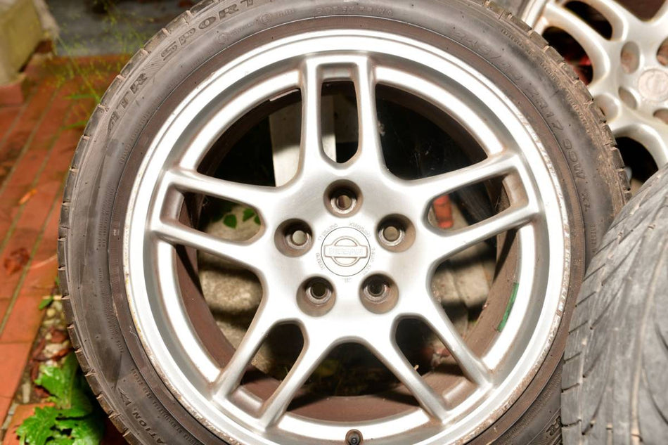 NISSAN R33 SKYLINE GTR BCNR33 GENUINE FORGED WHEELS