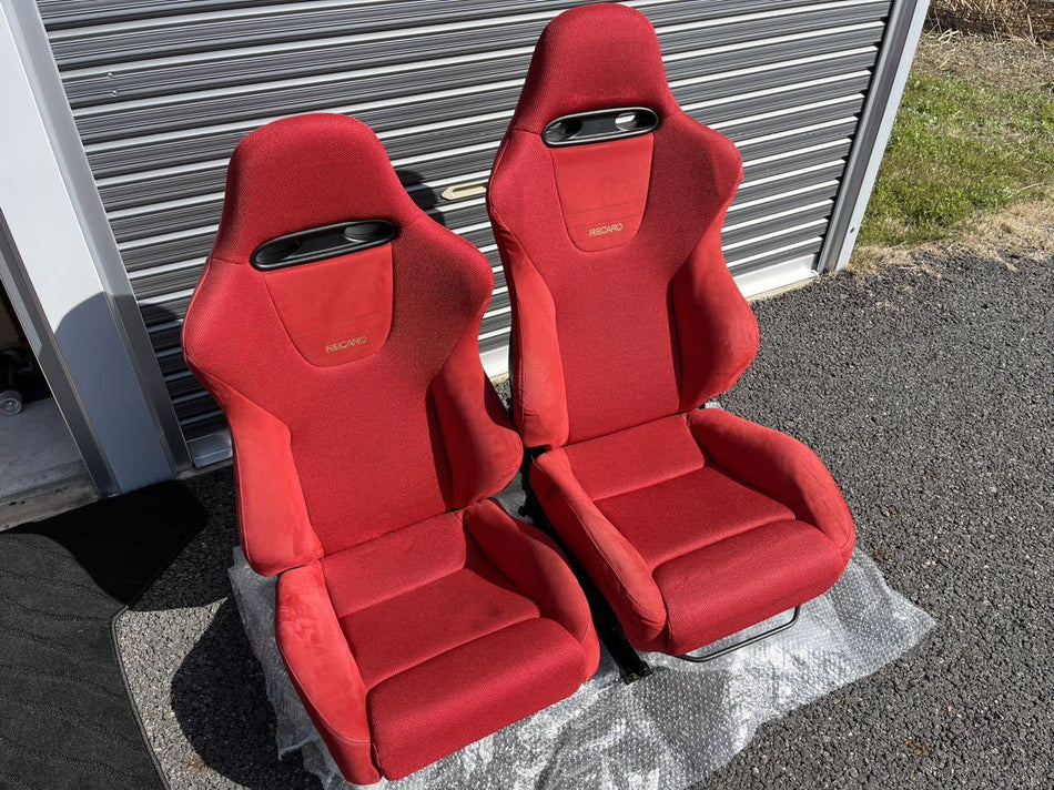 HONDA CIVIC TYPE-R EP3 JDM RECARO RECLINER RACING SEAT PAIR RED