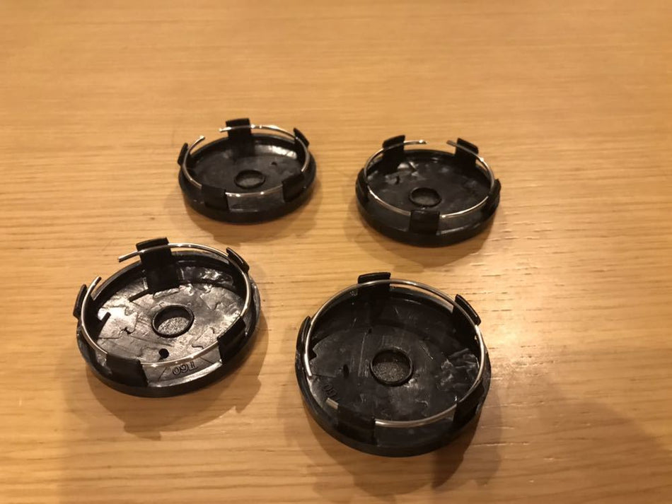 WORK VS RED WHEEL CENTRE CAPS 60MM