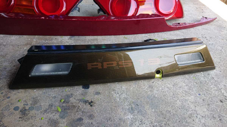 NISSAN 180SX S13 KOUKI TAIL LIGHT SET WITH CARBON GARNISH &amp; REAR PANEL