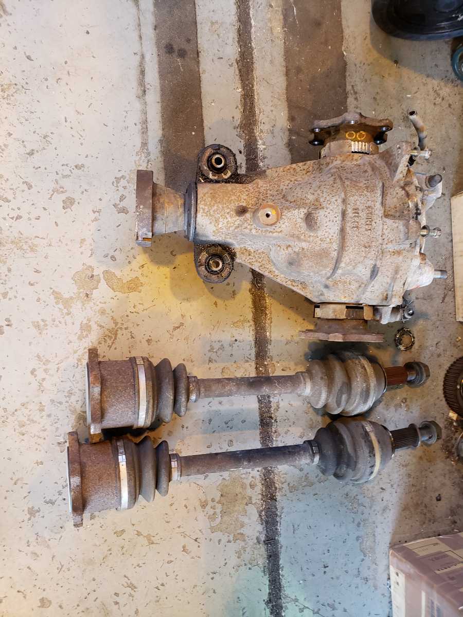 NISSAN SKYLINE R32 R33 GTR OEM 2WAY LSD DIFF 4.1 & DRIVESHAFT AXLES ...
