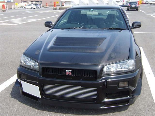 NISSAN SKYLINE R34 GTR BNR34 KPARTS TⅡ CARBON BONNET