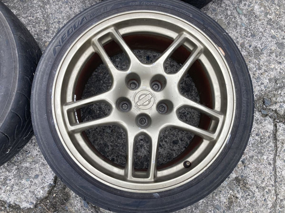 NISSAN SKYLINE GTR R33 BCNR33 GENUINE FORGED WHEELS