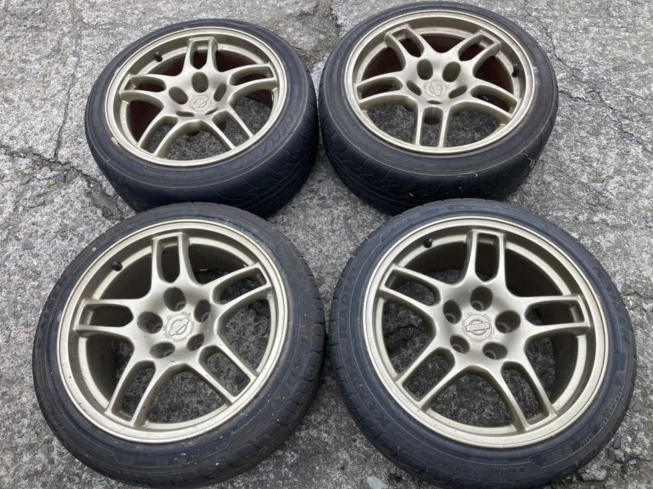NISSAN SKYLINE GTR R33 BCNR33 GENUINE FORGED WHEELS