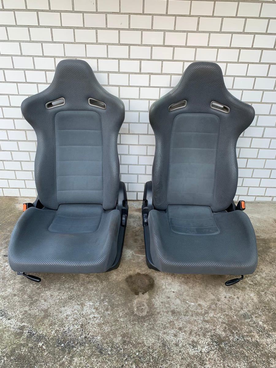 NISSAN SKYLINE R34 GTR GENUINE FRONT SEATS PAIR &amp; RAILS