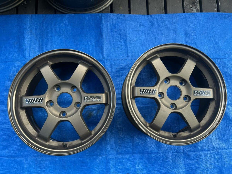 RAYS VOLK RACING TE37 OG BRONZE PAIR