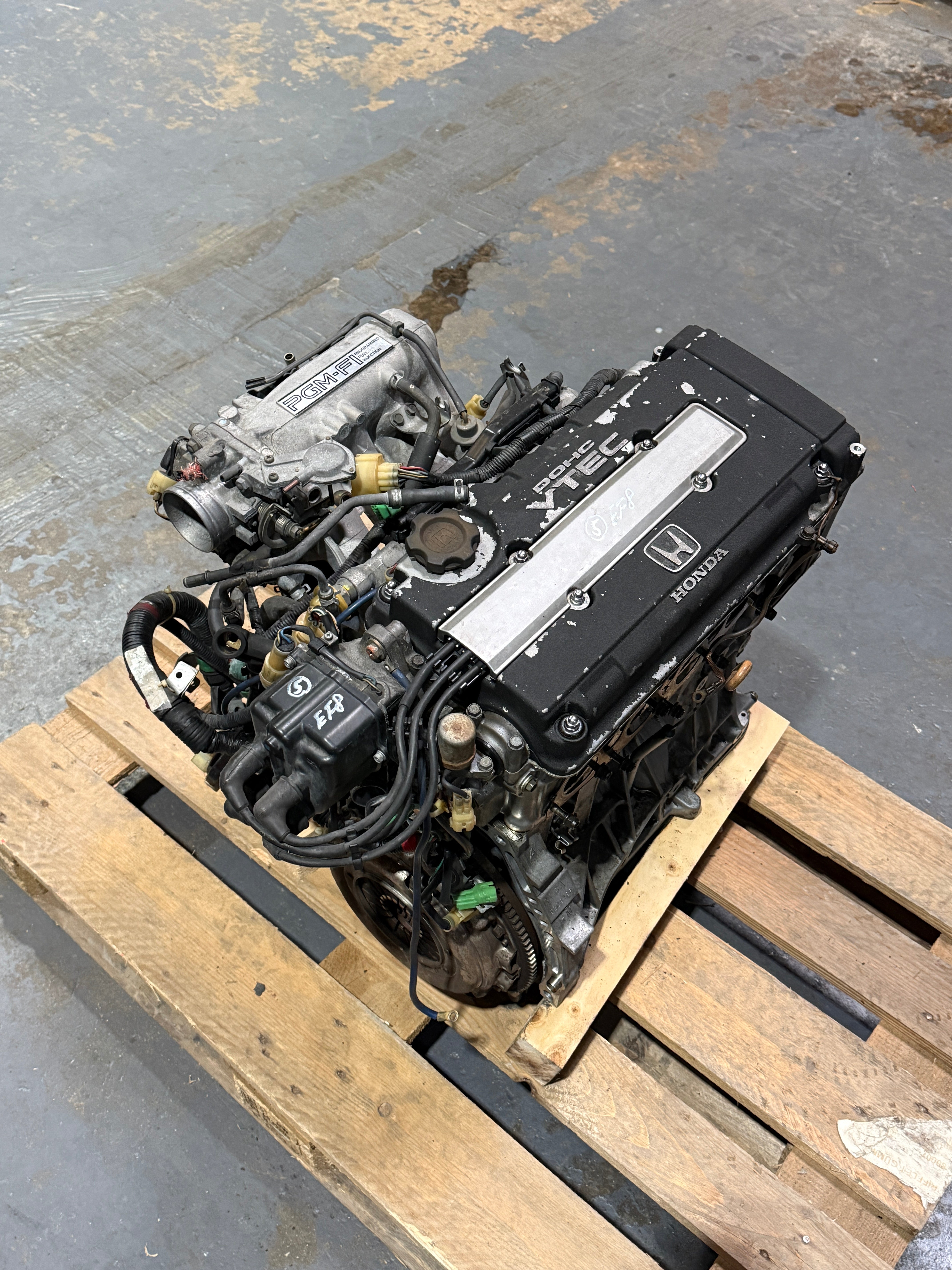 b16A sir ef8 エンジン 本体 クラッチ付き HONDA CIVIC EF8 CRX B16A ENGINE - JDM Distro - Buy JDM Wheels