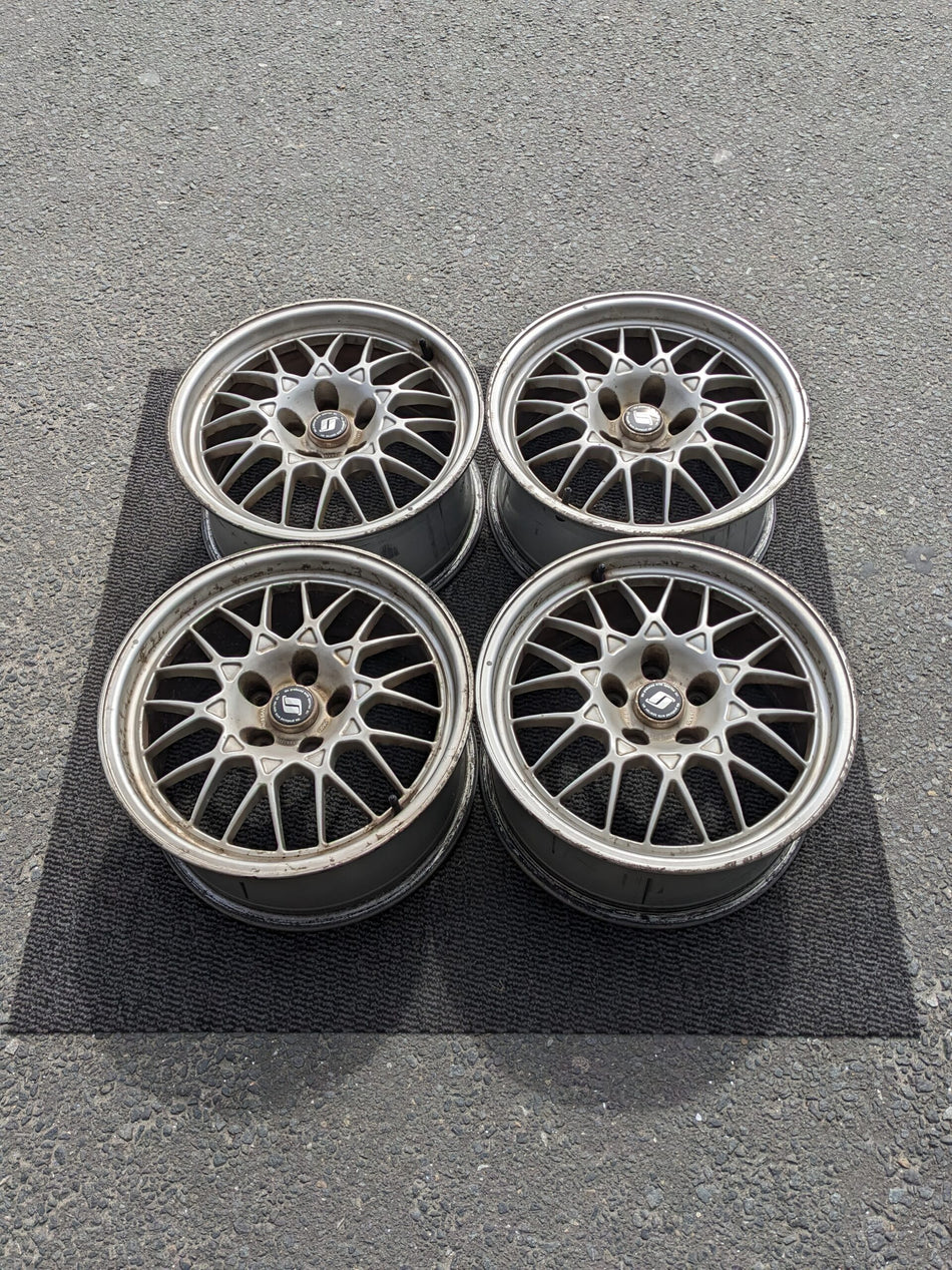 NISSAN SKYLINE R32 GTR V-SPEC BNR32 GENUINE OEM BBS FORGED WHEELS