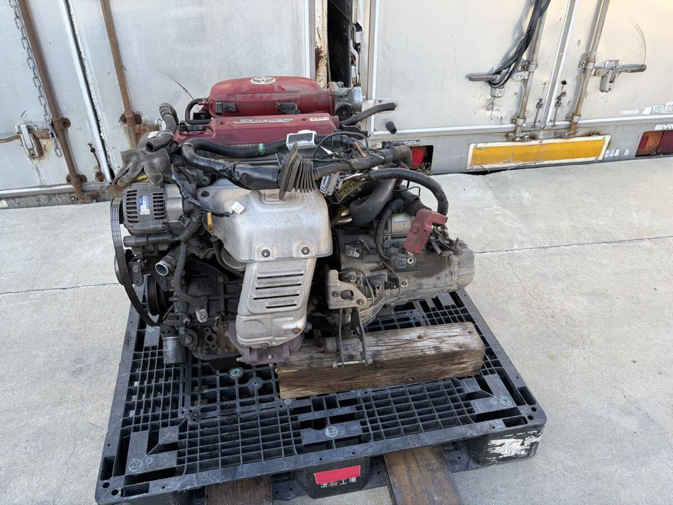 TOYOTA CELICA SS3 ST202 3SGE RED TOP BEAMS MANUAL ENGINE & TRANSMISSION
