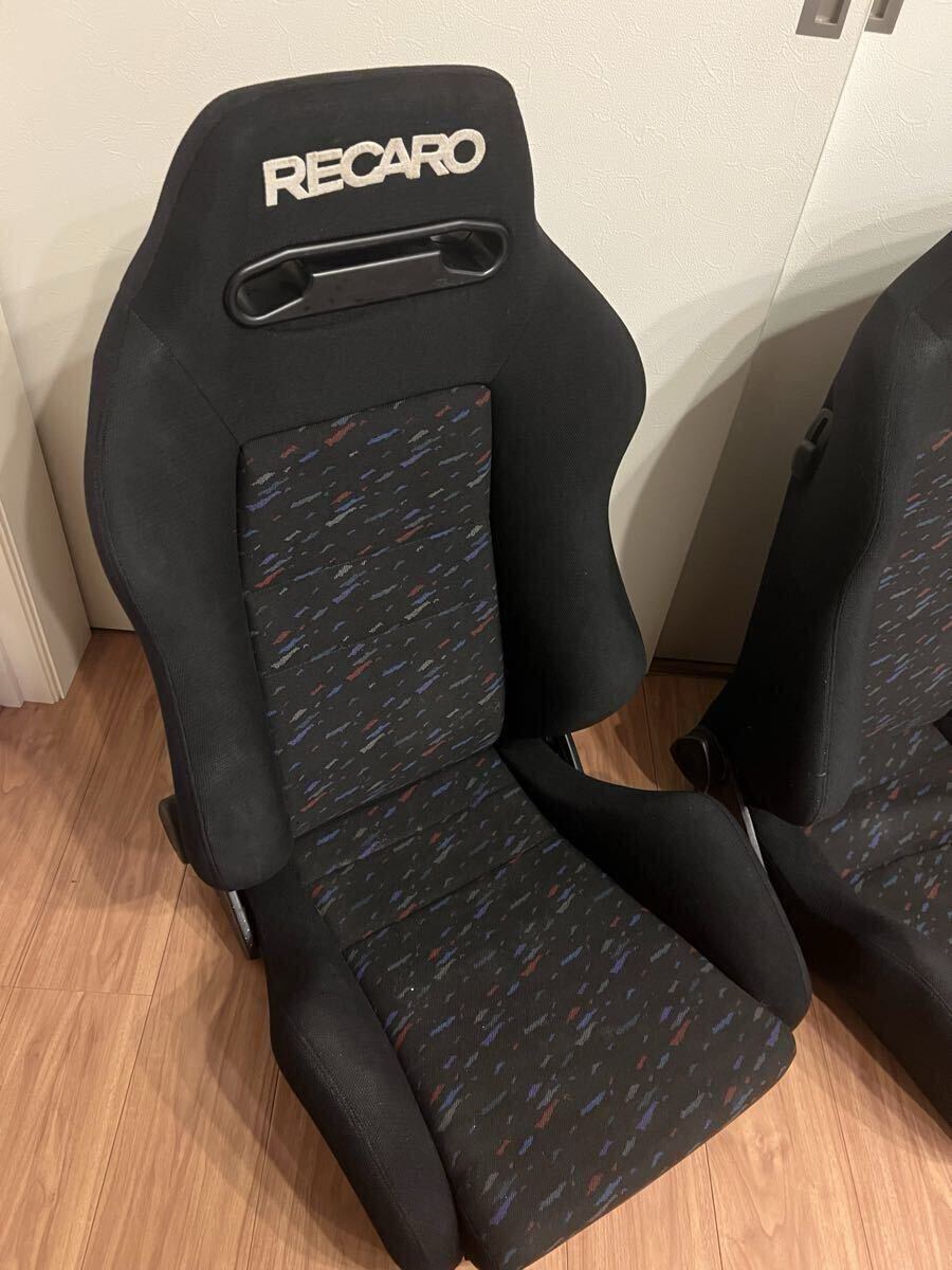 RECARO SR3 LEMANS CONFETTI RECLINER RACING SEATS PAIR