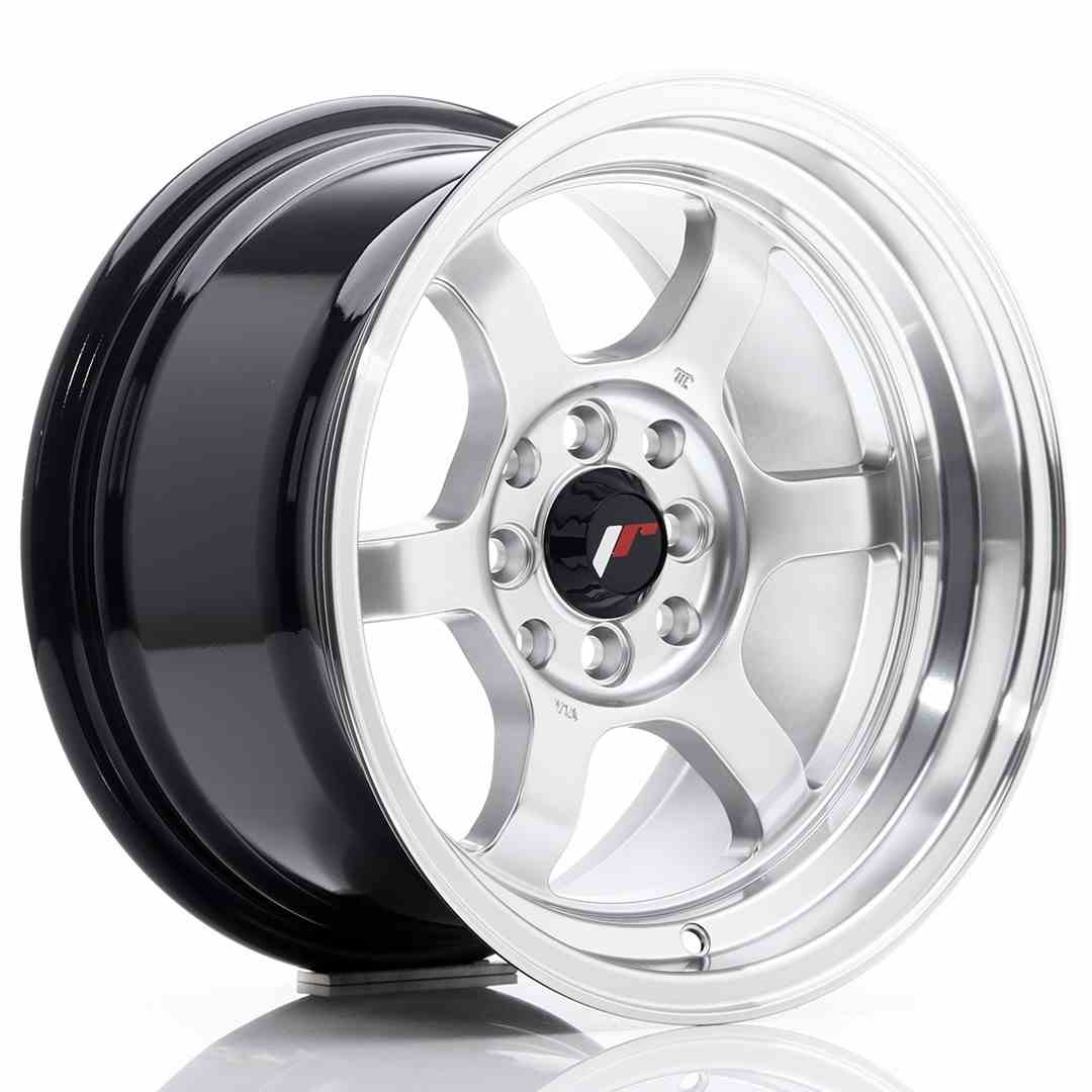 Japan Racing JR Wheels JR12 15x8.5 ET13 4x100 4x114.3 Silver