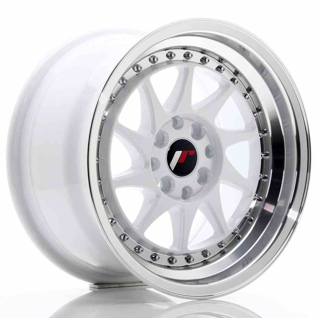 Japan Racing JR Wheels JR26 15x8 ET25 4x100 4x108 White