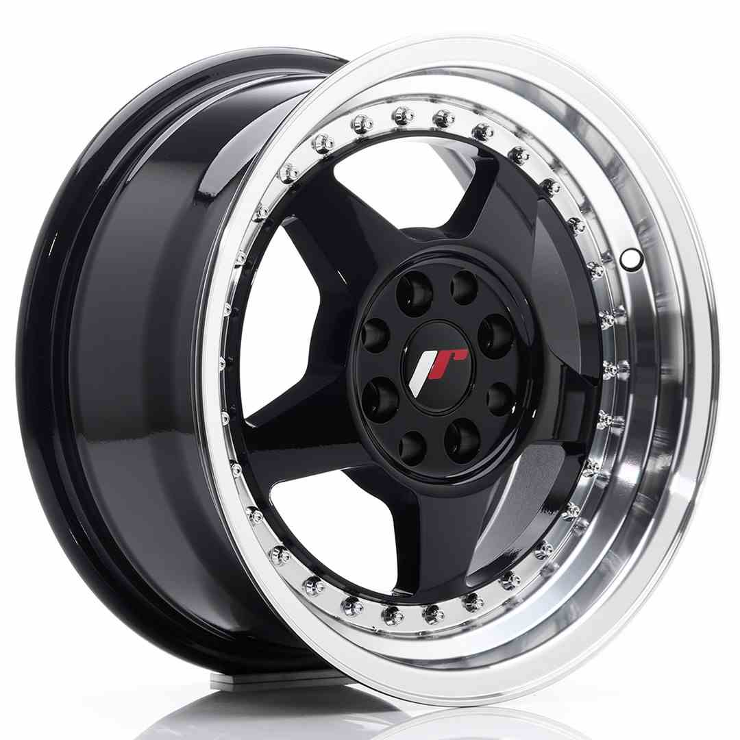 Japan Racing JR Wheels JR6 15x7 ET25 4x100 4x108 Black