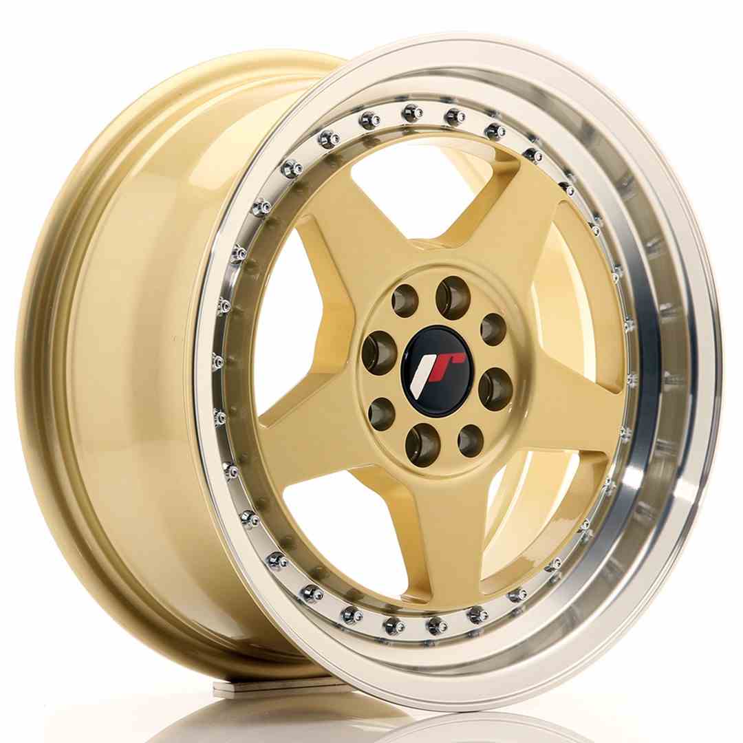 Japan Racing JR Wheels JR6 15x7 ET25 4x100 4x108 Gold