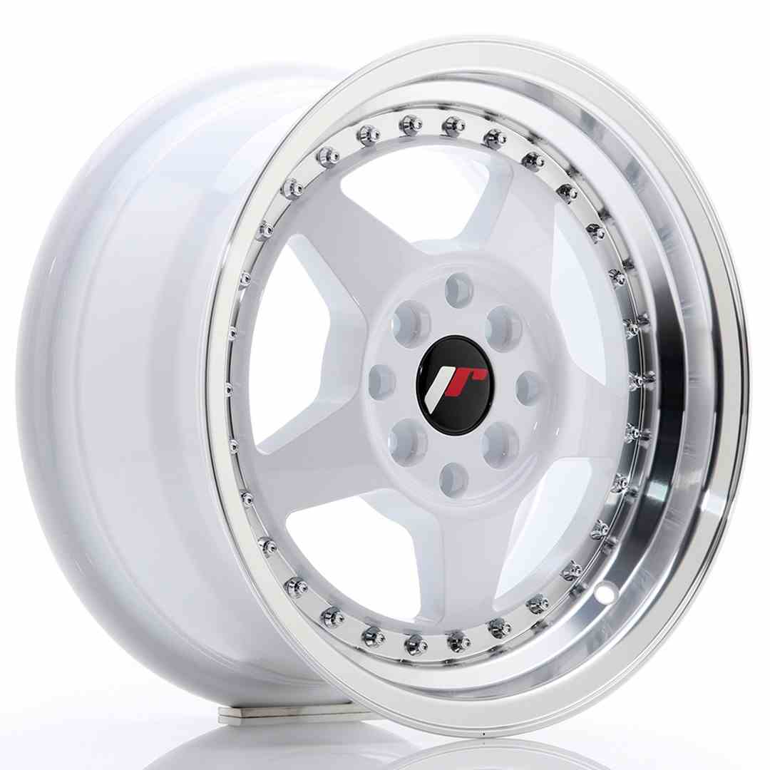 Japan Racing JR Wheels JR6 15x7 ET25 4x100 4x108 White