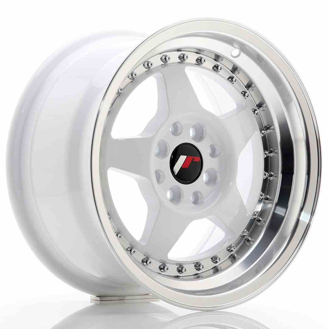 Japan Racing JR Wheels JR6 15x8 ET25 4x100 4x108 White