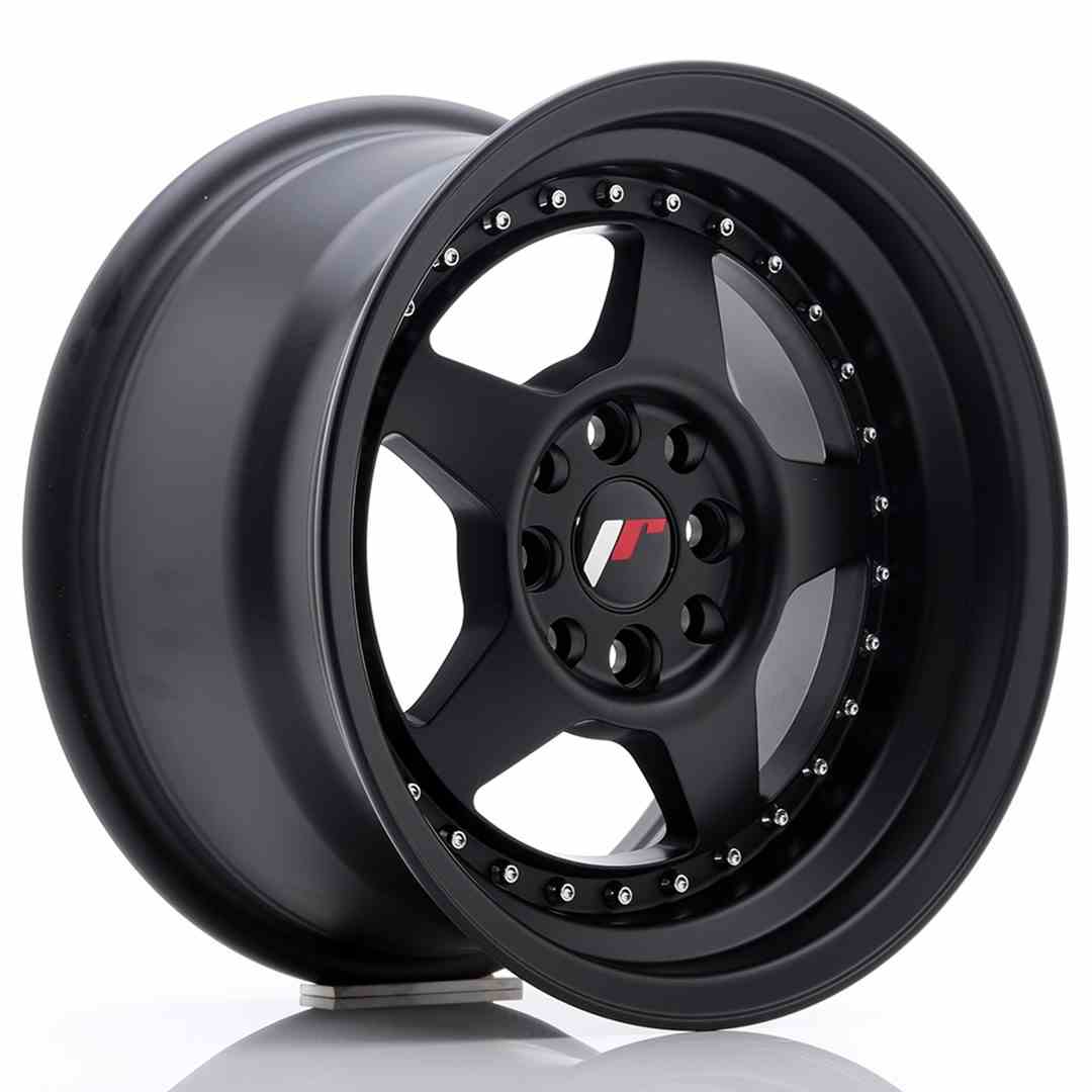 Japan Racing JR Wheels JR6 15x8 ET25 4x100 4x108 Black